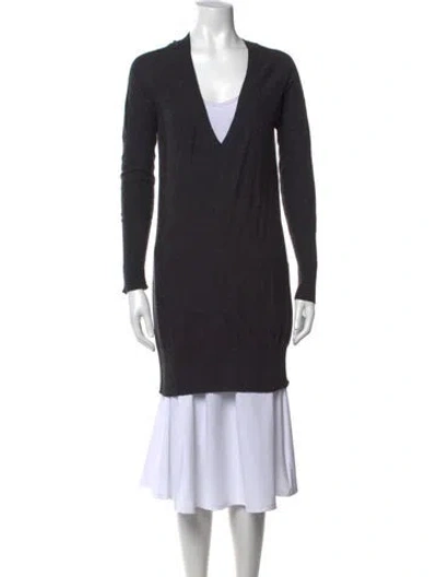 Pre-owned Allsaints V-neck Sweater In Black