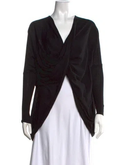Pre-owned Allsaints V-neck Sweater In Black/grey