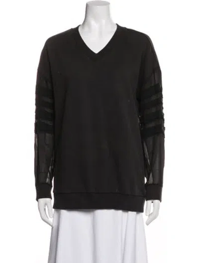 Pre-owned Allsaints V-neck Sweater In Blue