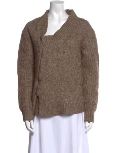 Pre-owned Allsaints V-neck Sweater In Brown