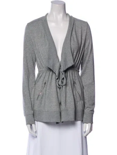 Pre-owned Allsaints V-neck Sweater In Gray