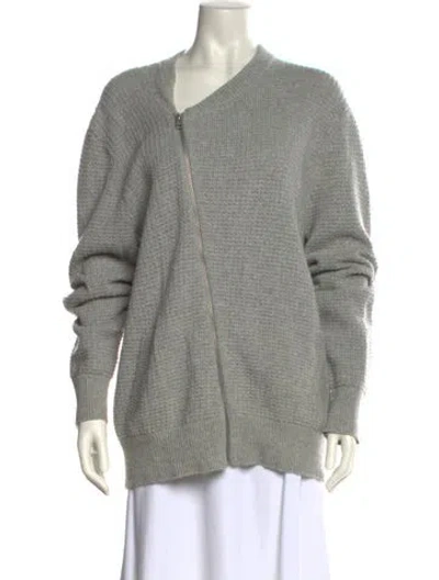 Pre-owned Allsaints V-neck Sweater In Gray