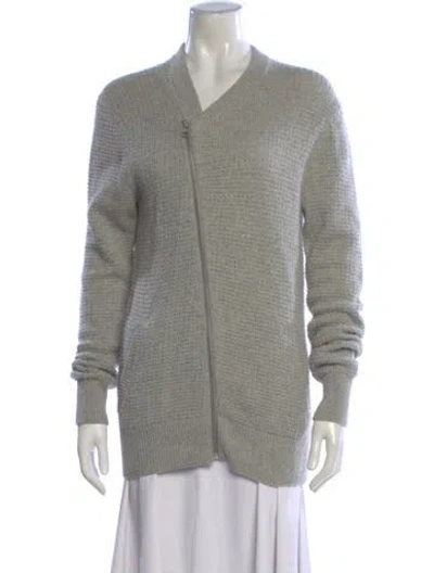 Pre-owned Allsaints V-neck Sweater In Gray