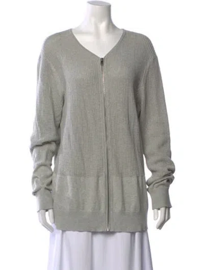 Pre-owned Allsaints V-neck Sweater In Grey