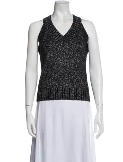 Pre-owned Allsaints V-neck Sweater In Grey