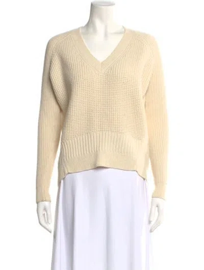 Pre-owned Allsaints V-neck Sweater In Neutral