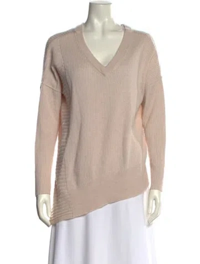 Pre-owned Allsaints V-neck Sweater In Neutral