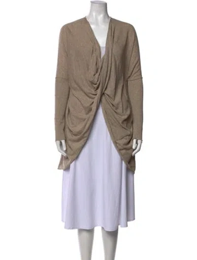 Pre-owned Allsaints V-neck Sweater In Neutrals