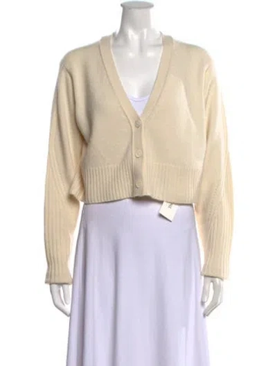 Pre-owned Allsaints V-neck Sweater In Neutrals