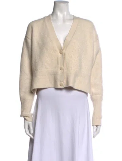 Pre-owned Allsaints V-neck Sweater In Neutrals