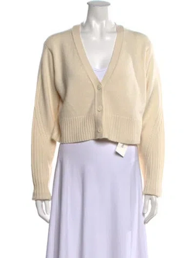 Pre-owned Allsaints V-neck Sweater In Neutrals