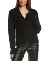 Allsaints Vortex Alpaca-blend Cardigan In Black