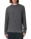 Allsaints Waffle Crewneck Sweater In Monument Grey