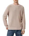 Allsaints Waffle Crewneck Sweater In Neutral