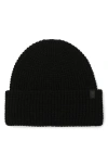 Allsaints Waffle Knit Beanie In Black