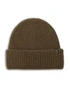Allsaints Waffle Knit Beanie In Green