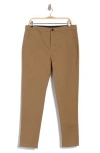 Allsaints Walde Stretch Cotton Chinos In Cacao Brown