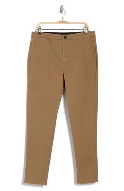 Allsaints Walde Stretch Cotton Chinos In Cacao Brown