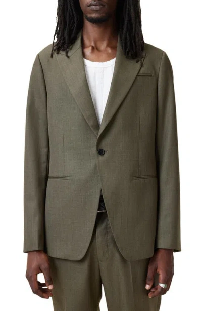Allsaints Ward Khaki Brown Twill Sport Coat