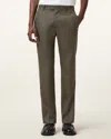 Allsaints Ward Tailored Trousers In Khaki Brown