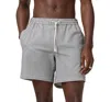 Allsaints Warden Swimshorts In White/blue