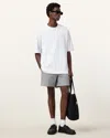 Allsaints Warden Swimshorts In White/blue