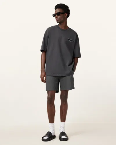 Allsaints Warden Swim Shorts In Pitched Blue