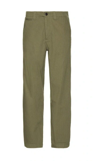 Allsaints Warden Trouser In Faded Khaki Green