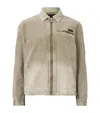Allsaints Rothwell Washed Cotton Workwear Jacket In Brown