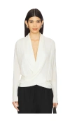 Allsaints Womens Chalk White Wasson Pirate-wear Merino-wool Cardigan