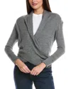 Allsaints Wasson Pirate Wool Cardigan In Gray