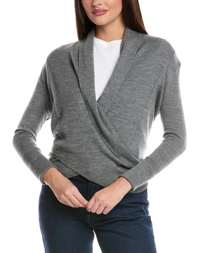 Allsaints Wasson Pirate Wool Cardigan In Gray
