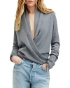 Allsaints Wasson Pirate Lightweight Cardigan In Grey