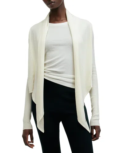 Allsaints Wasson Pirate Wool Cardigan In White