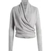 Allsaints Wasson Rib Open Front Wool Cardigan In Ultimate Grey