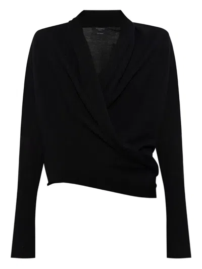 ALLSAINTS WASSON RIBBED WRAP CARDIGAN