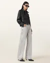 Allsaints Wendel Straight Leg Denim Jeans In Gray