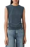 Allsaints West Sleeveless Tank Top In Blue