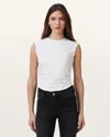 Allsaints West Sleeveless Tank Top In White