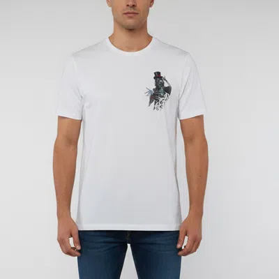 Pre-owned Allsaints White Gambler Graphic Jersey T-shirt Xl