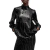Allsaints Whitney Sequin High-neck Blouse