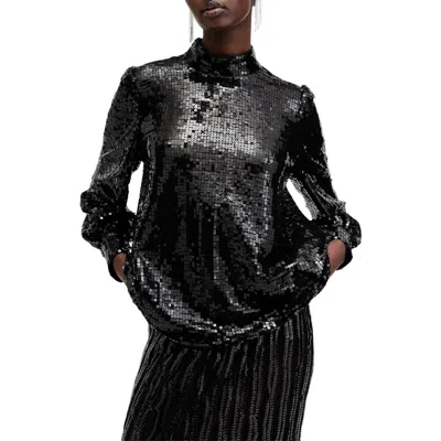 ALLSAINTS ALLSAINTS WHITNEY SEQUIN TOP