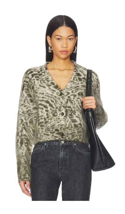 Allsaints Wick Amur Cardigan In Brown