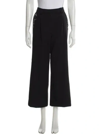 Pre-owned Allsaints Wide Leg Pants In Black