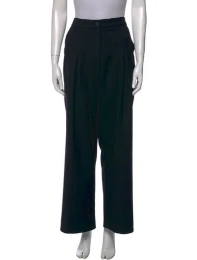 Pre-owned Allsaints Wide Leg Pants In Black