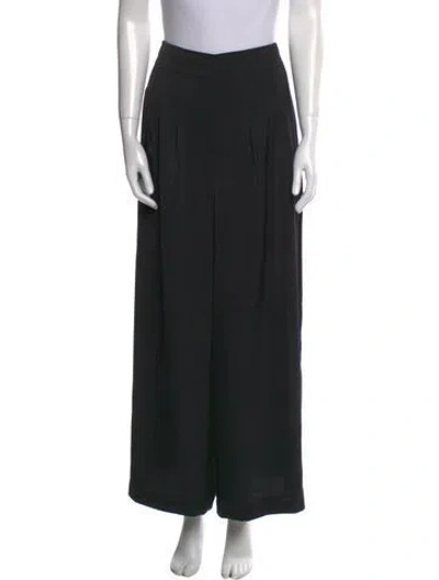 Pre-owned Allsaints Wide Leg Pants In Black