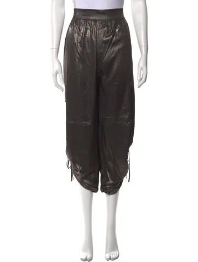 Pre-owned Allsaints Wide Leg Pants In Black