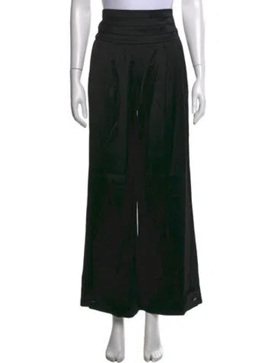 Pre-owned Allsaints Wide Leg Pants In Black