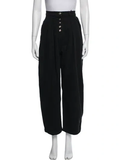Pre-owned Allsaints Wide Leg Pants In Black
