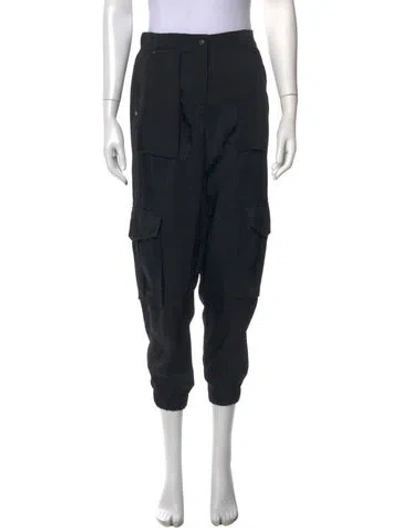 Pre-owned Allsaints Wide Leg Pants In Black